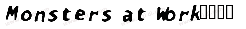 Monsters at Work字体转换